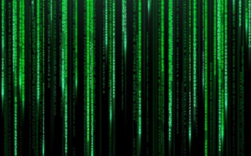 Матрица зеленые цифры Нео