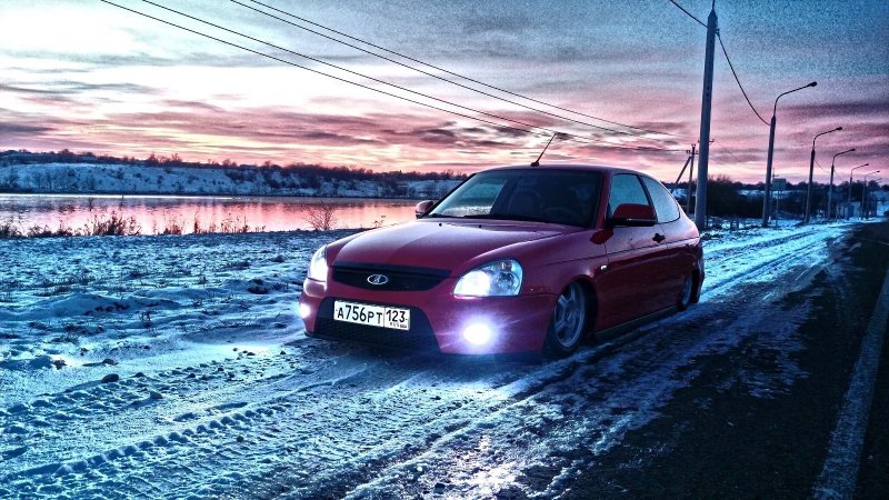 Лада Приора неон