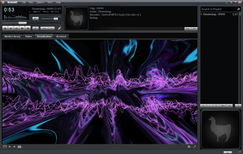 Визуальные плагины Winamp