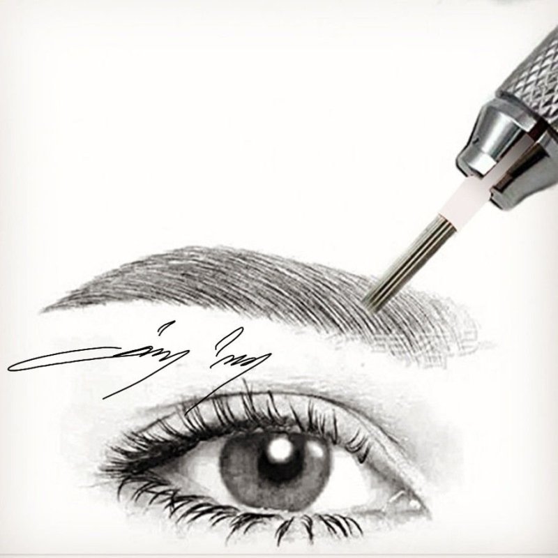 Перманентный макияж бровей