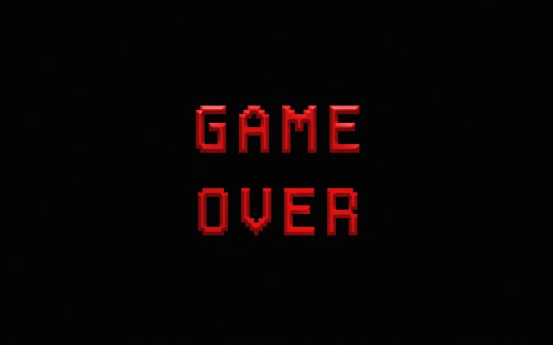 Обои game over