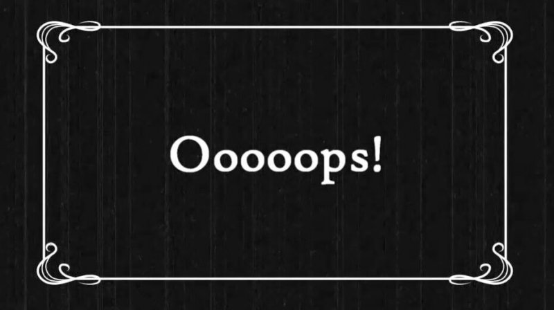 Титры старого фильма