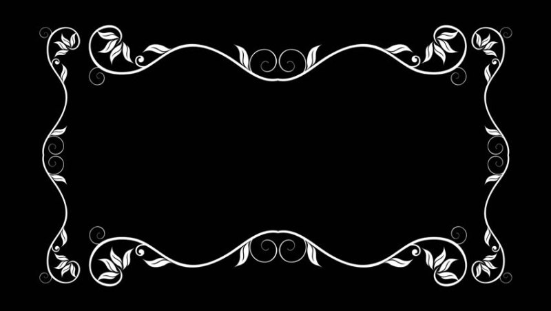 Винтажная рамка на черном фоне