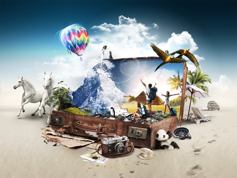 Фотообои путешествие