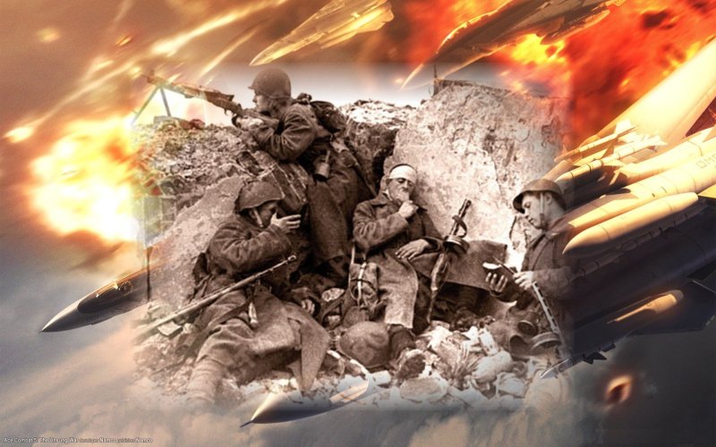 Фон на военную тему