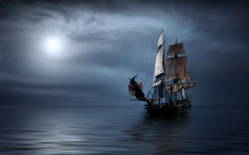 Летучий голландец корабль призрак Капитан