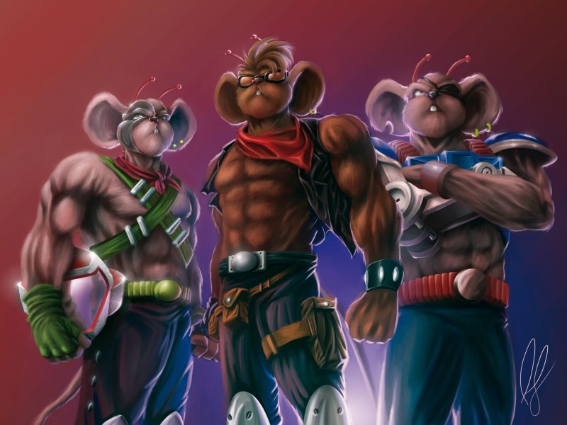 Мыши рокеры с Марса дроссель