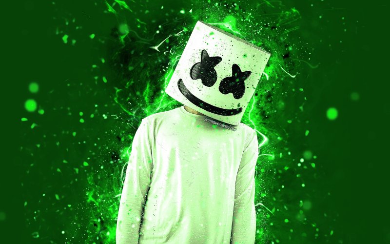 Кристофер Комсток Marshmello без маски