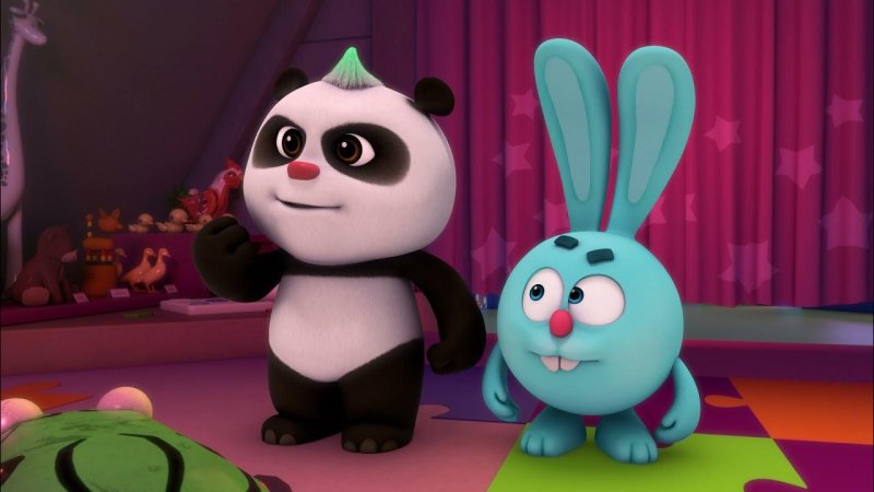 Игрушки Панда и Крош