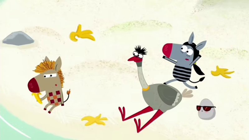 Крокодил Гоша из мультика Зебра в клеточку