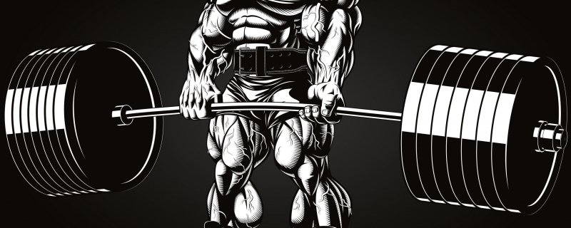 Спортсмен со штангой