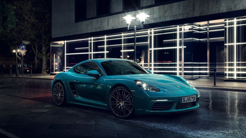 Porsche Cayman 4k