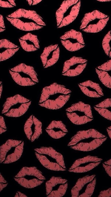 Фон с поцелуями