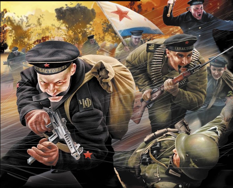 Моряцкая пехота. Чёрные бушлаты. Моряки.