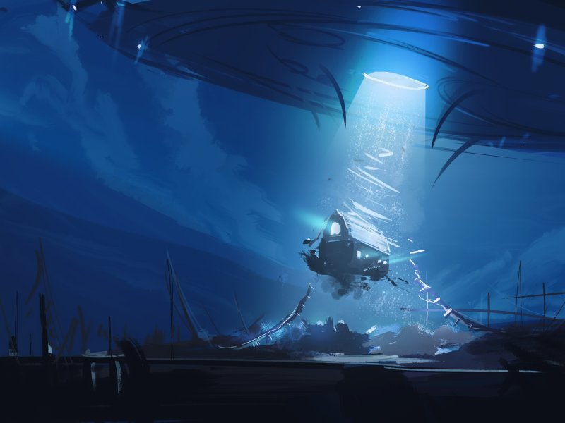 Летающая тарелка арт