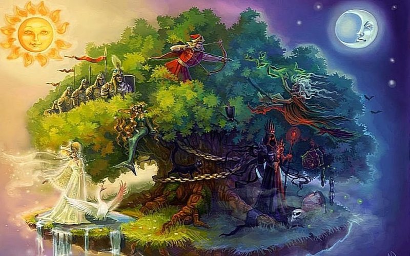 Сказки Пушкина у Лукоморья дуб зеленый