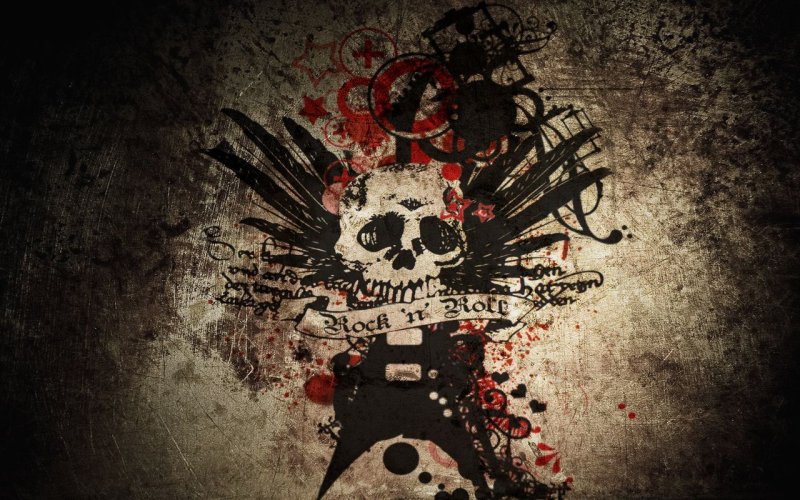 Заставка в стиле панк рок