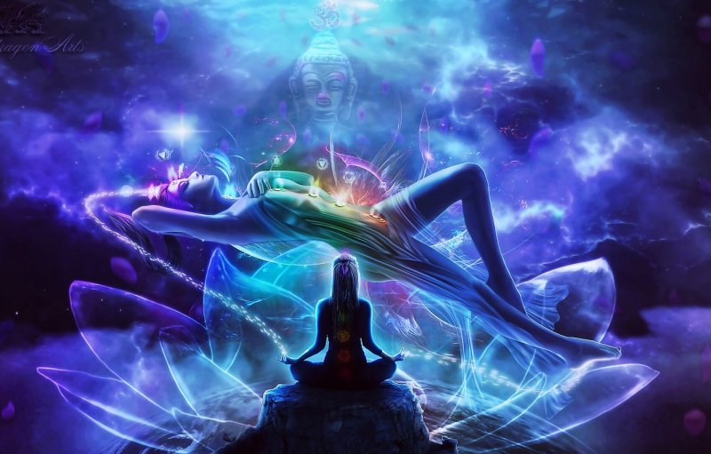 Девушка космос арт