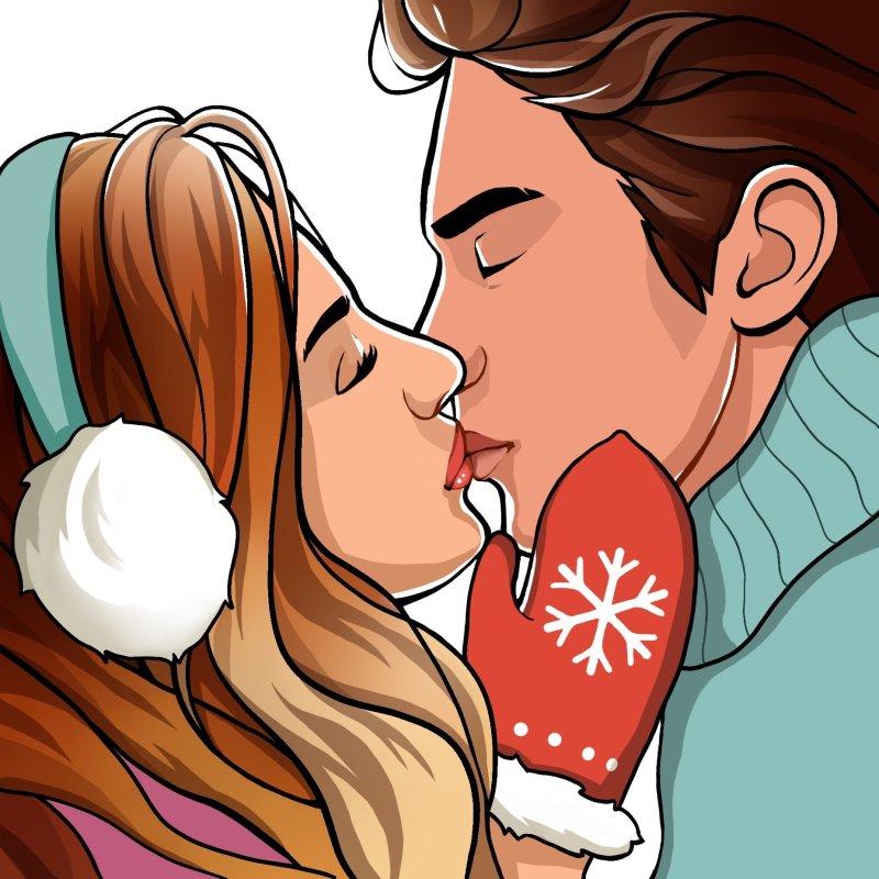 Романтические Стикеры