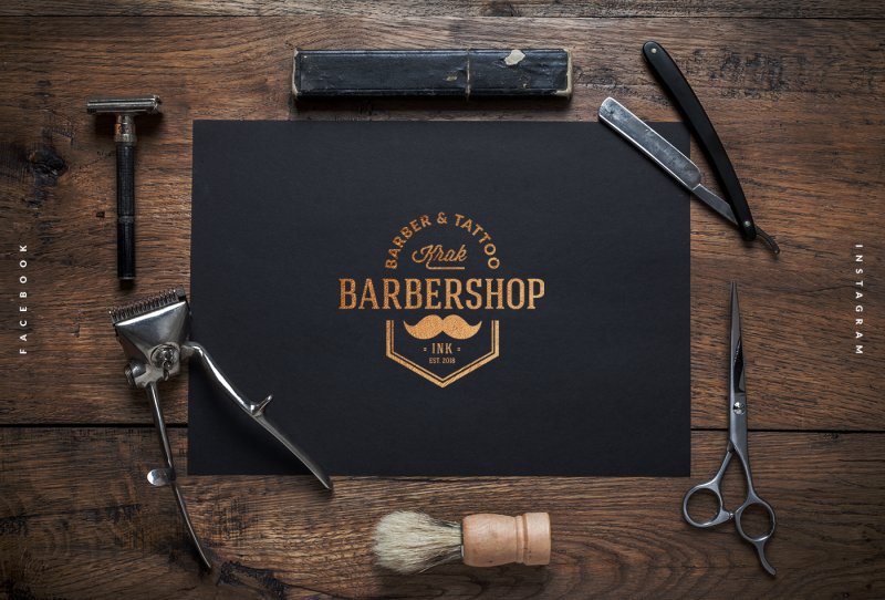 Рекламный баннер для барбершопа