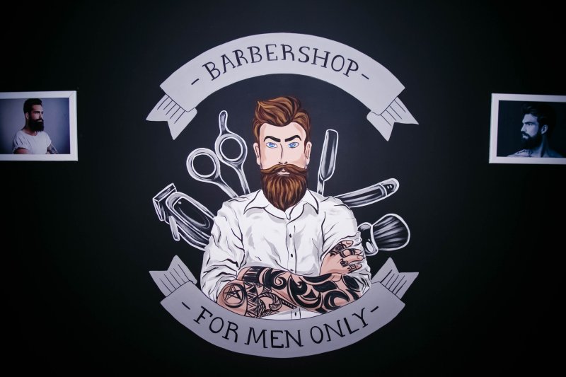 Рекламный баннер для барбершопа