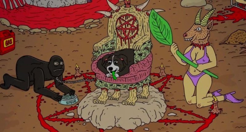 Мистер Пиклз собака сатанист