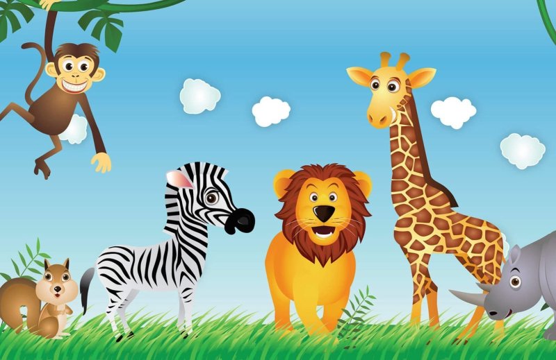 Обитатели джунглей для детей