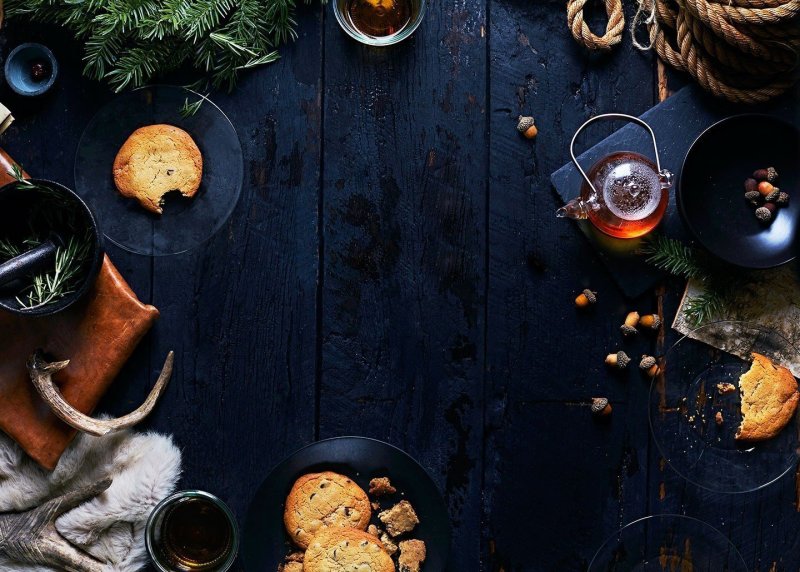 Фон с едой для меню