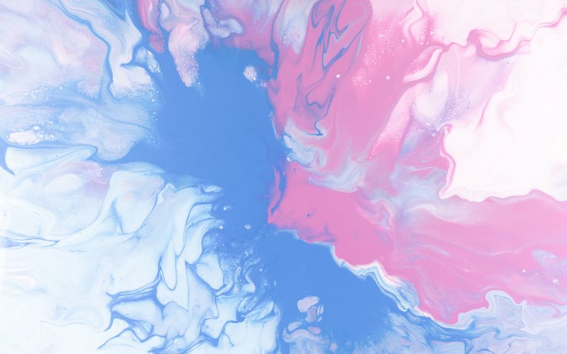 Розово голубая абстракция