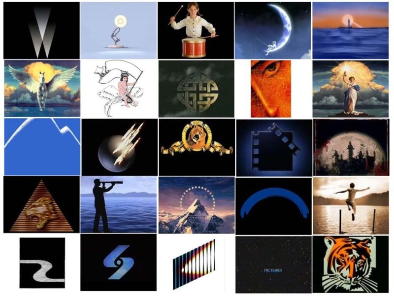 Логотипы кинокомпаний Голливуда