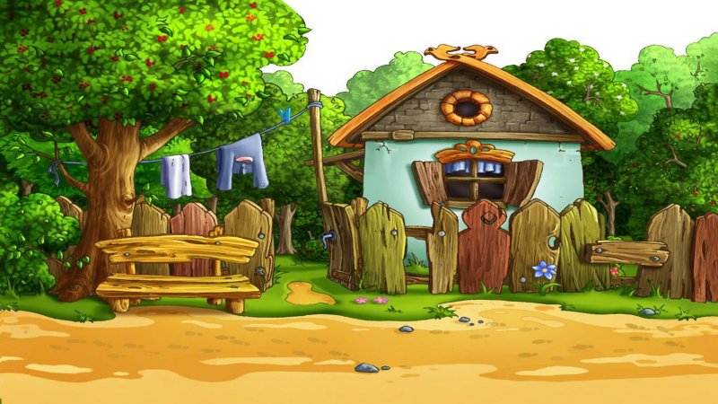 Мультяшная деревня