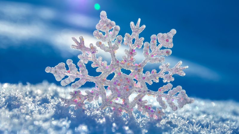 Зима снежинки