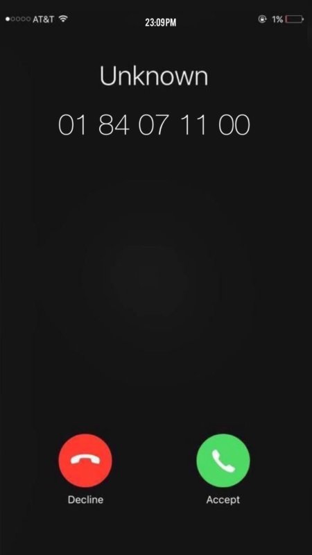 Скрин экрана звонка