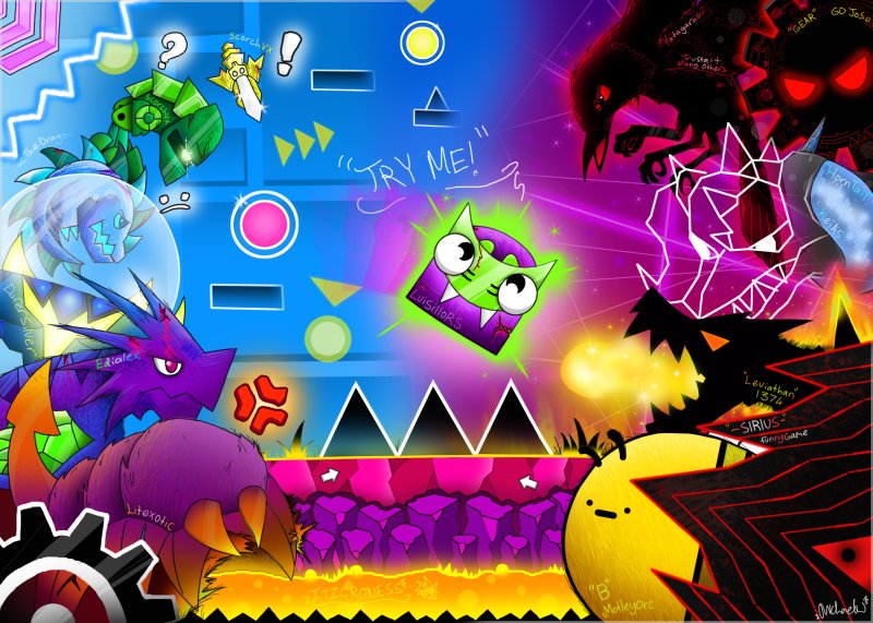 Арты Geometry Dash