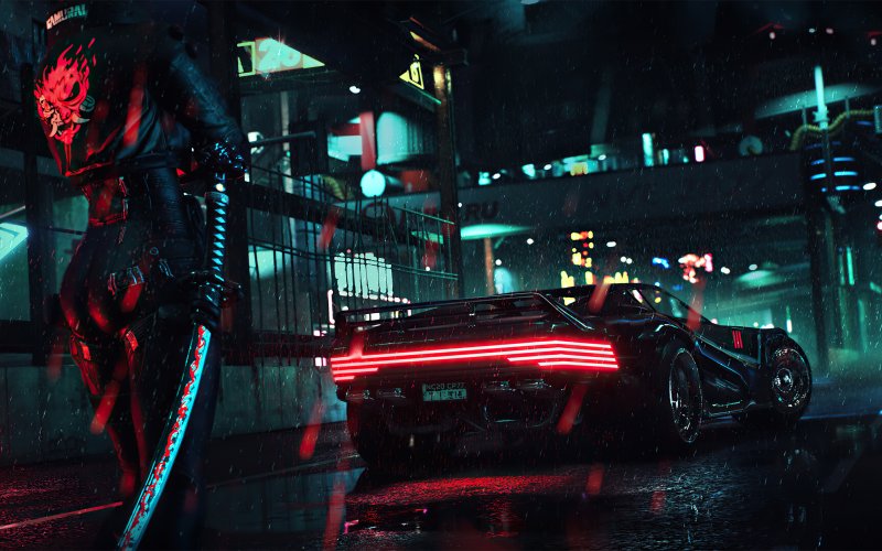 Cyberpunk 2077 машина 4к