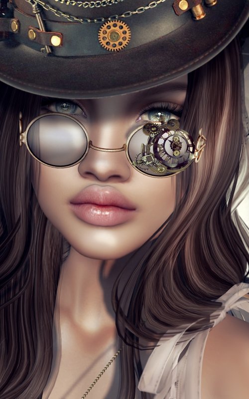 Крутая девушка арт