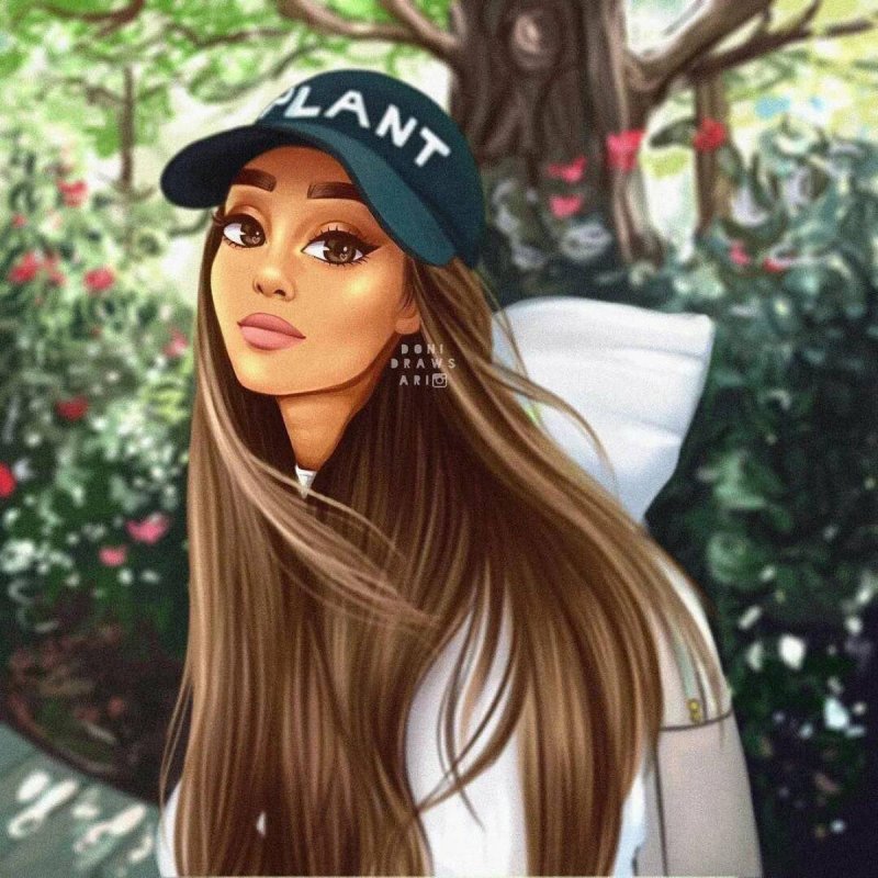 Ариана Гранде на аву мультяшные