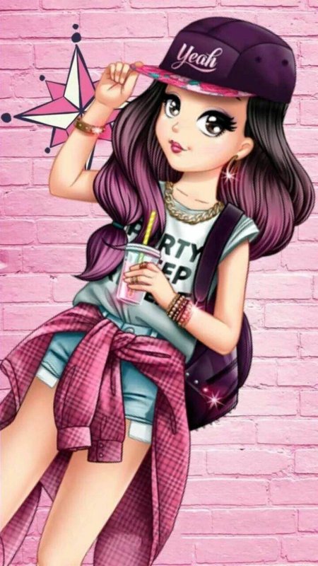 Красивые девушки мультяшные