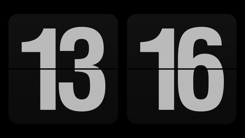 Скринсейвер часы