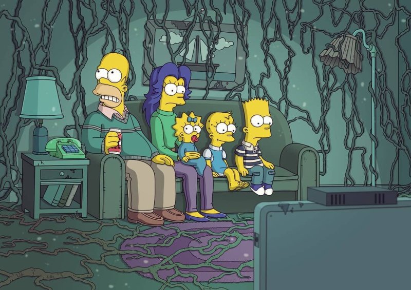 Фон в стиле Симпсонов