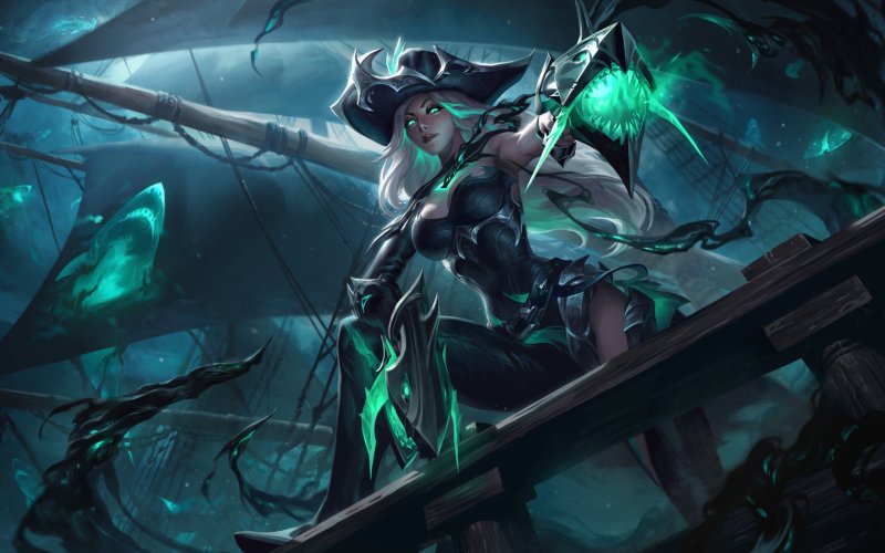 League of Legends Мисс Фортуна Сплеш арт