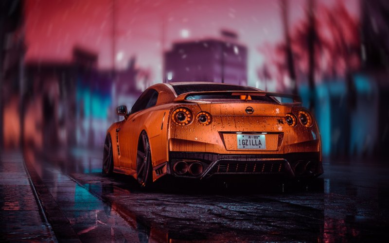 Nissan GTR 4к