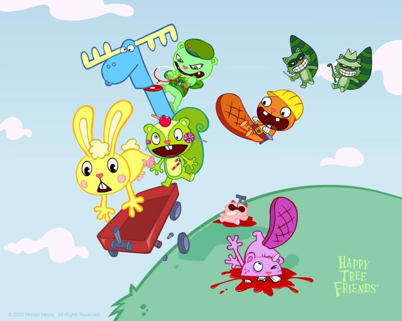Happy Tree friends игра Flash
