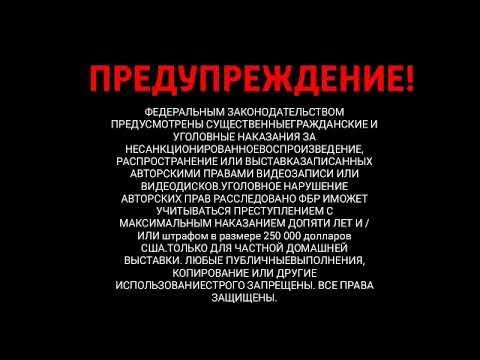 Заставка DVD предупреждение