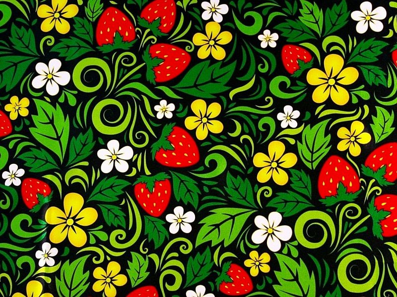 Паттерн Хохлома бесшовный