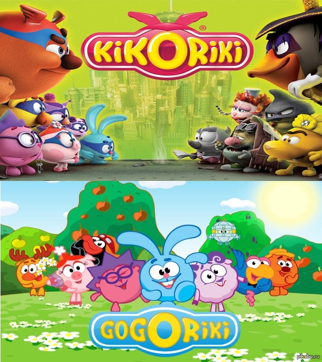 Имена смешариков в английской версии