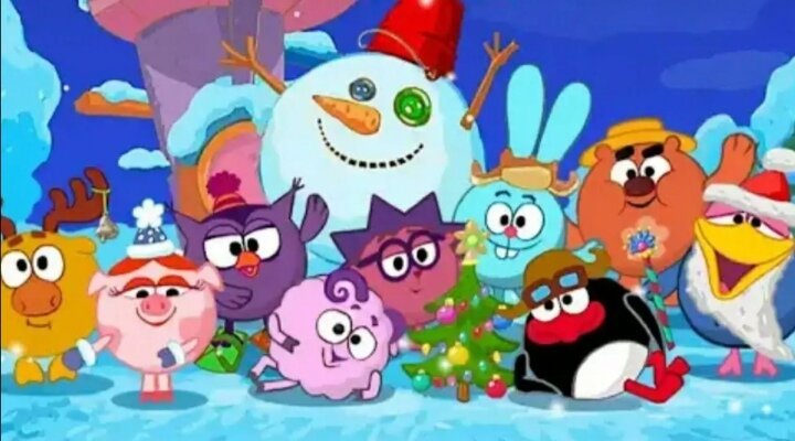 Зимние Смешарики