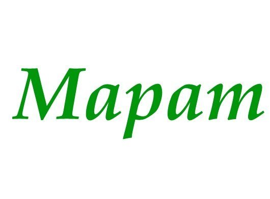 Надпись Марат