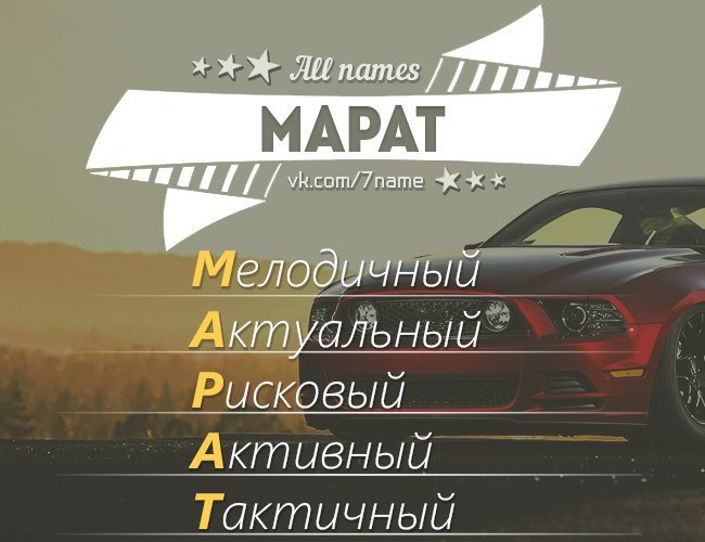 Марат имя