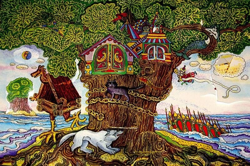 У Лукоморья дуб зеленысказки Пушкина